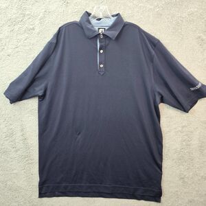 Footjoy Men's Blue Navy Golf Polo Shirt Size XL State Street Logo